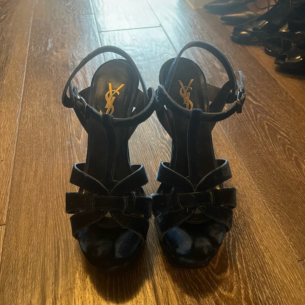 Saint Laurent Tribute Blue Velvet